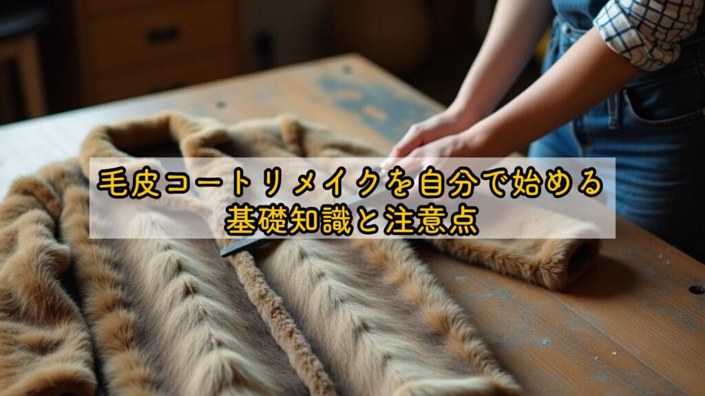 毛皮コートリメイクを自分で始める基礎知識と注意点
