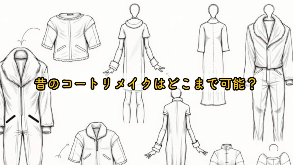 昔のコートリメイクはどこまで可能？