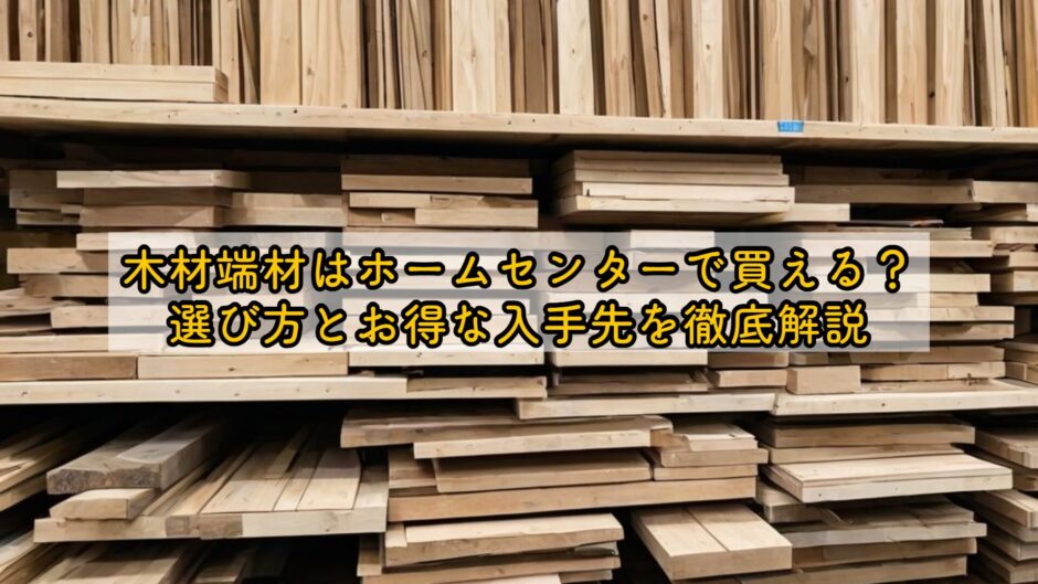 木材端材はホームセンターで買える？選び方とお得な入手先を徹底解説