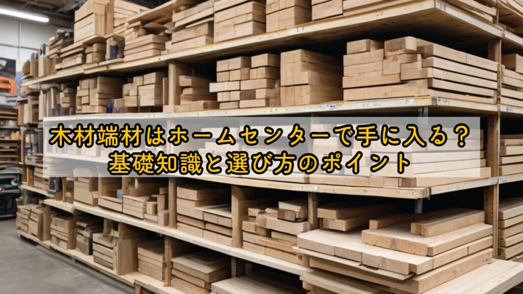 木材端材はホームセンターで手に入る？基礎知識と選び方のポイント