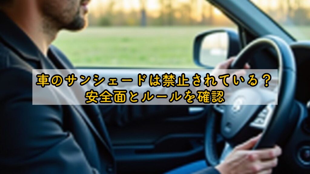 車のサンシェードは禁止されている？安全面とルールを確認