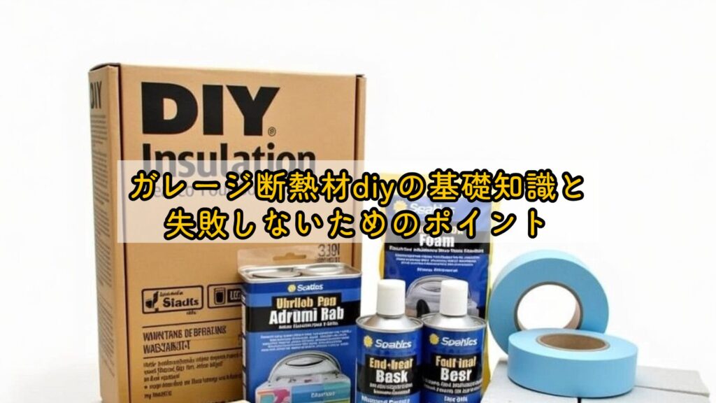 ガレージ断熱材diyの基礎知識と失敗しないためのポイント