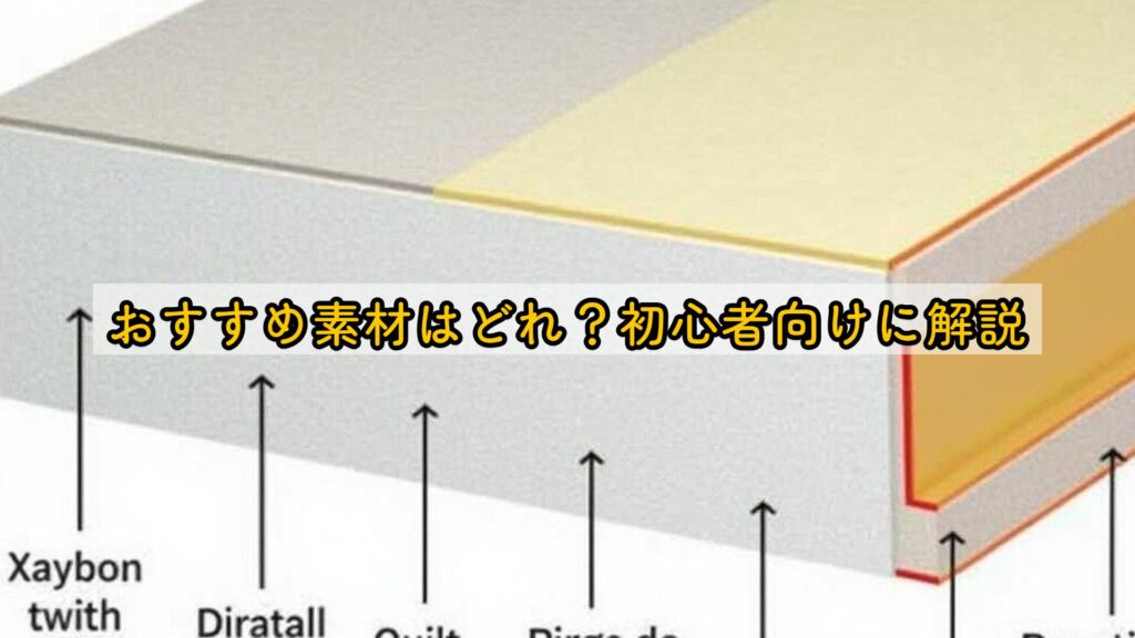 おすすめ素材はどれ？初心者向けに解説