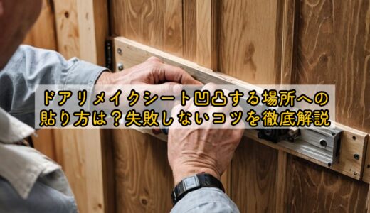 ドアリメイクシート凹凸する場所への貼り方は？失敗しないコツを徹底解説