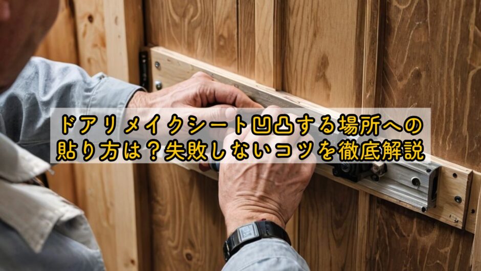 ドアリメイクシート凹凸する場所への貼り方は？失敗しないコツを徹底解説