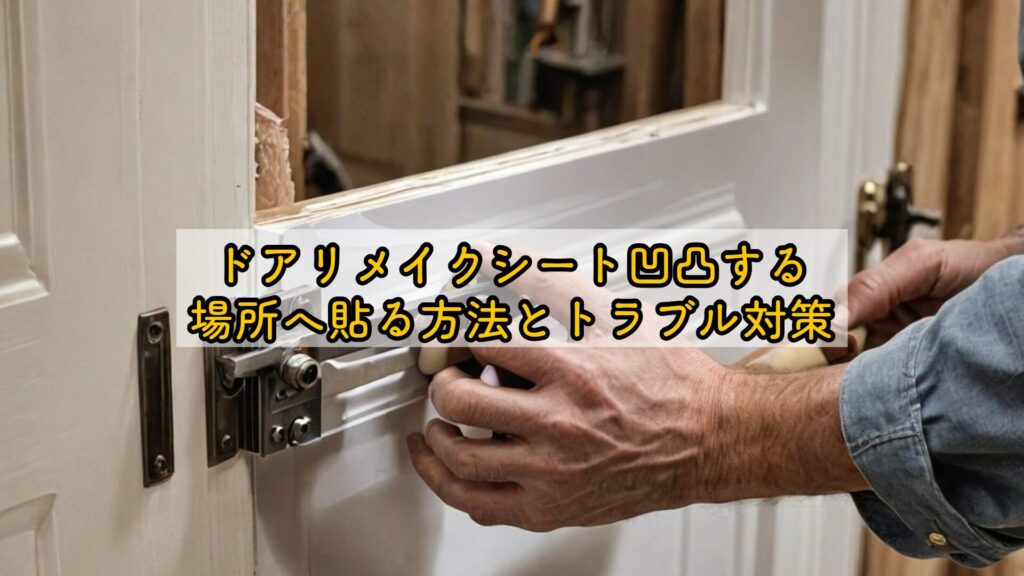 ドアリメイクシート凹凸する場所へ貼る方法とトラブル対策