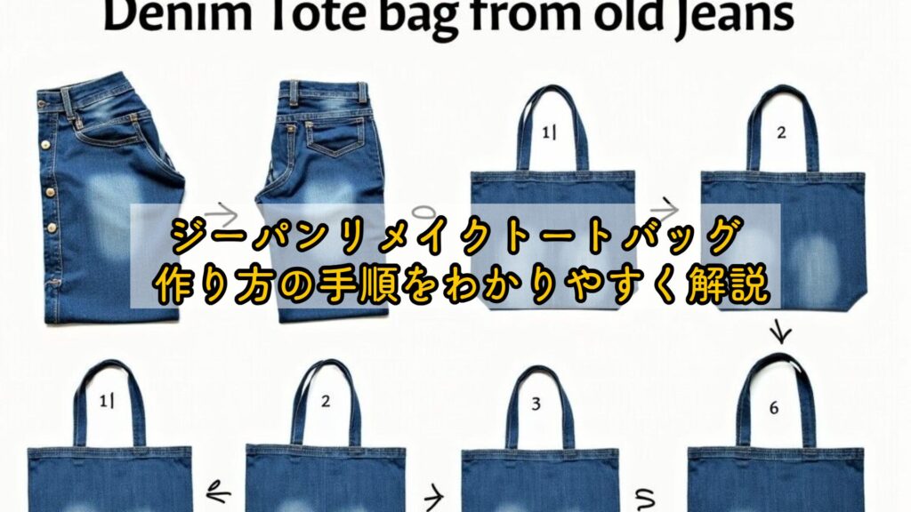 ジーパンリメイクトートバッグ 作り方の手順をわかりやすく解説