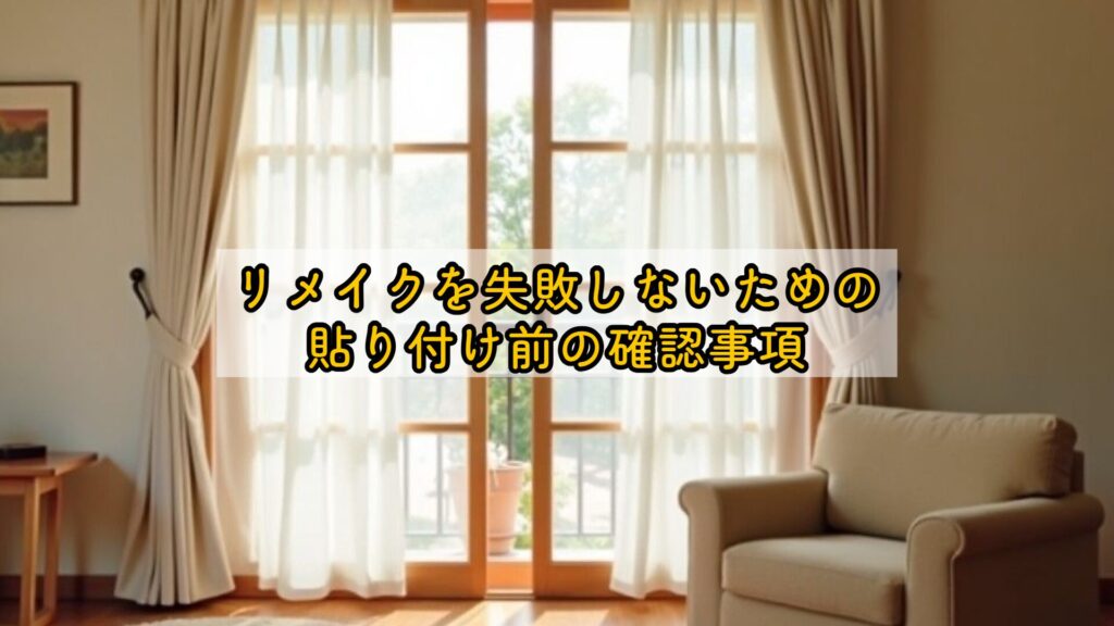 リメイクを失敗しないための貼り付け前の確認事項