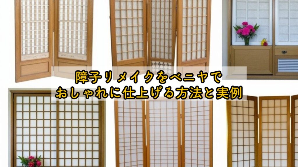 障子リメイクをベニヤでおしゃれに仕上げる方法と実例