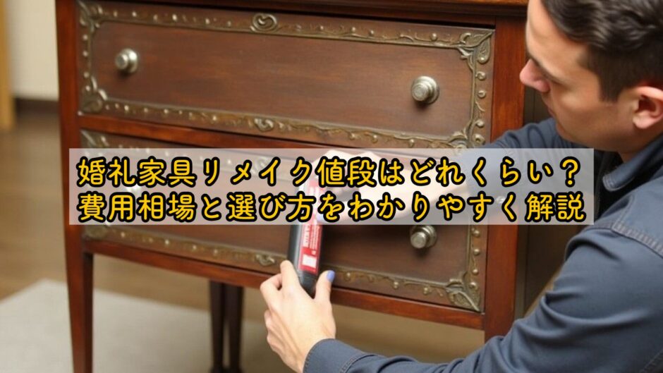 婚礼家具リメイク値段はどれくらい？費用相場と選び方をわかりやすく解説