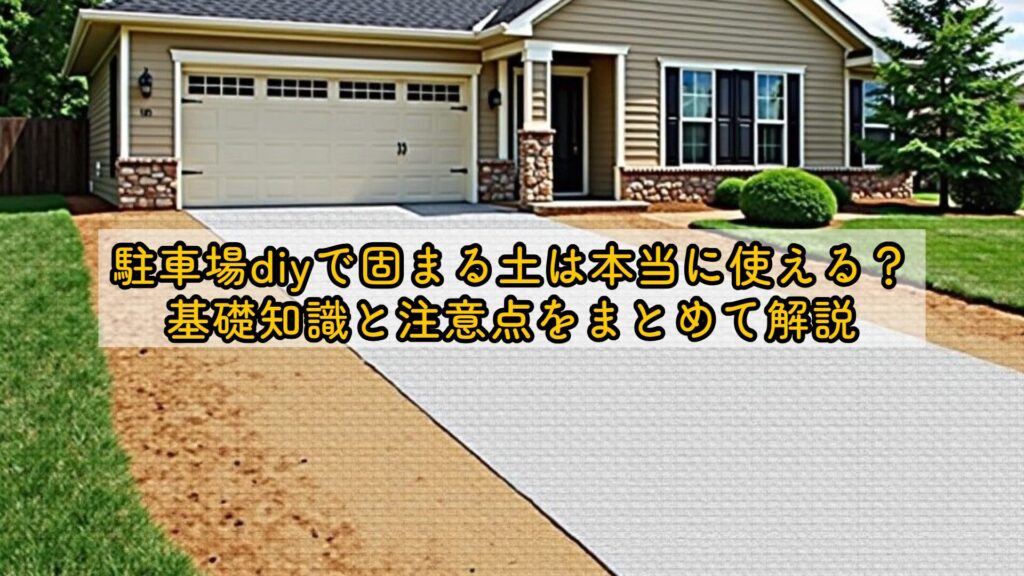 駐車場diyで固まる土は本当に使える？基礎知識と注意点をまとめて解説