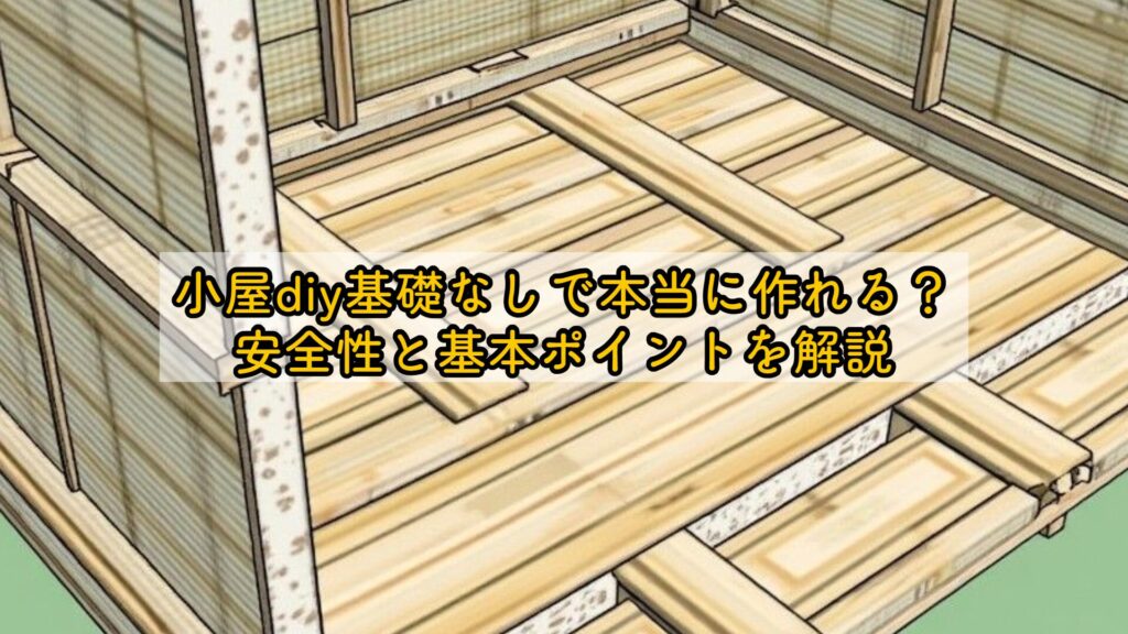 小屋diy基礎なしで本当に作れる？安全性と基本ポイントを解説
