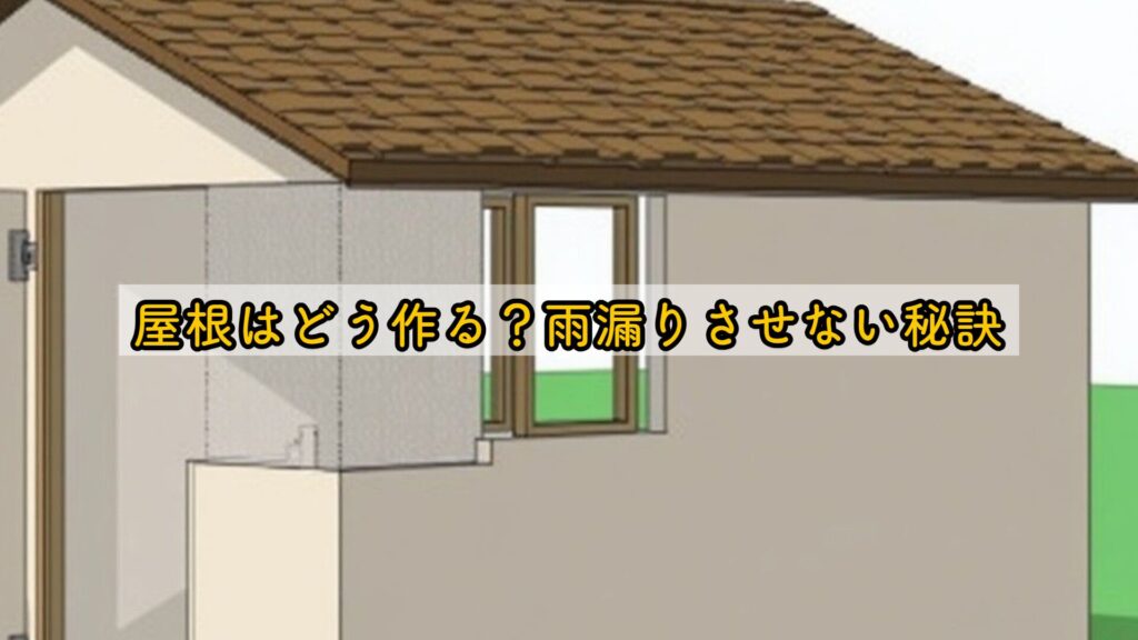 屋根はどう作る？雨漏りさせない秘訣