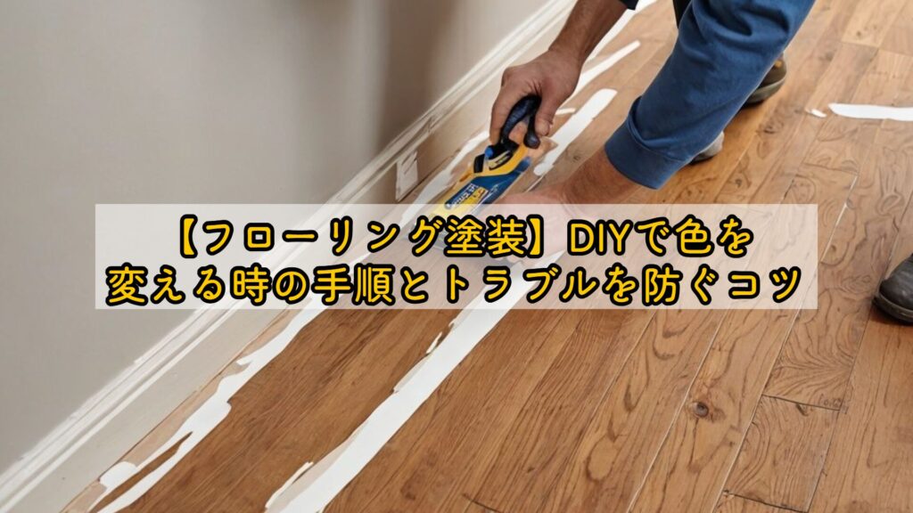 【フローリング塗装】DIYで色を変える時の手順とトラブルを防ぐコツ