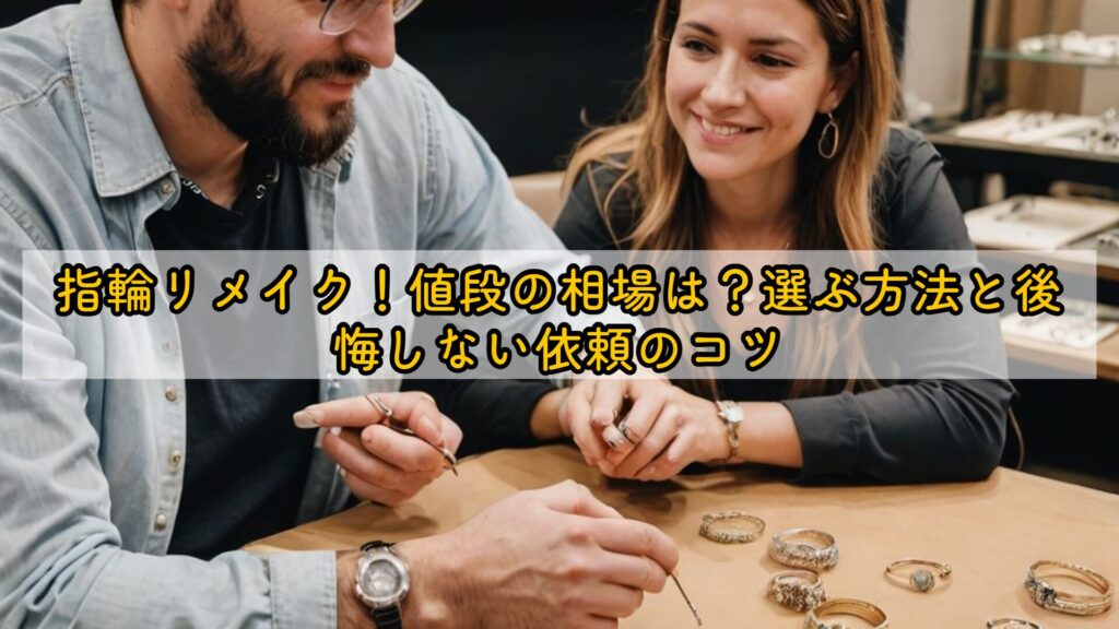 指輪リメイク!値段の相場は?選ぶ方法と後悔しない依頼のコツ