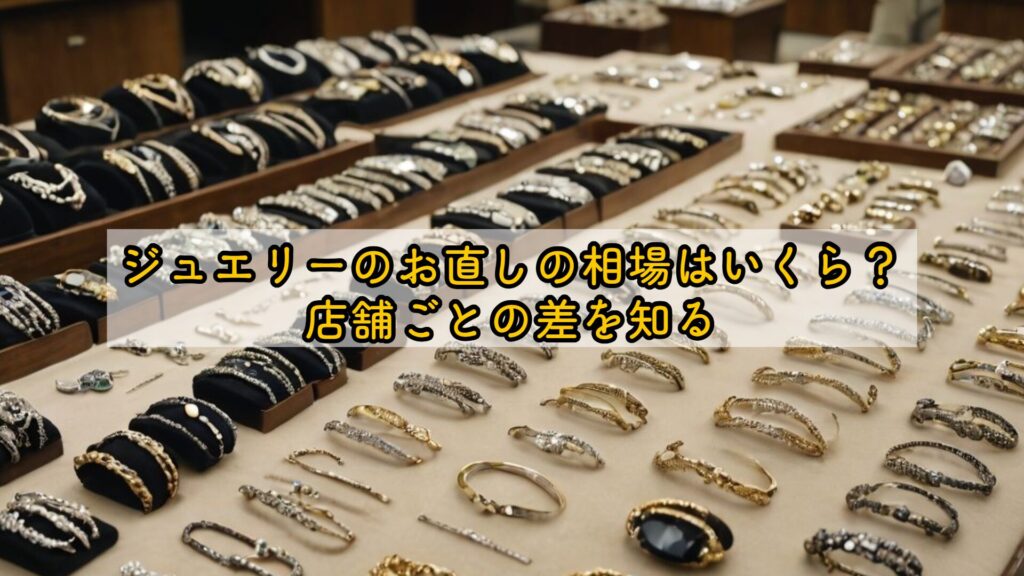 ジュエリーのお直しの相場はいくら?店舗ごとの差を知る