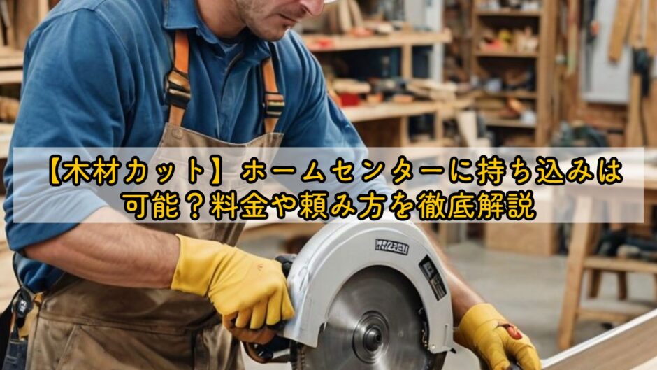 【木材カット】ホームセンターに持ち込みは可能？料金や頼み方を徹底解説