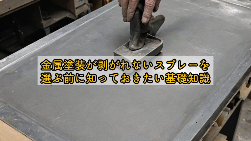 金属塗装が剥がれないスプレーを選ぶ前に知っておきたい基礎知識