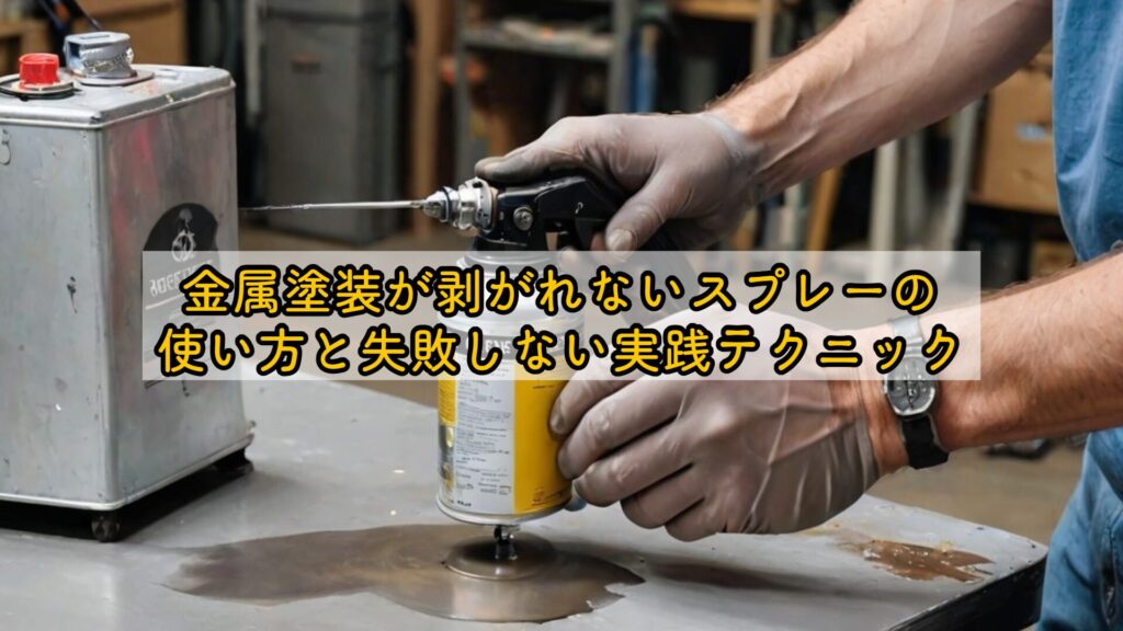 金属塗装が剥がれないスプレーの使い方と失敗しない実践テクニック