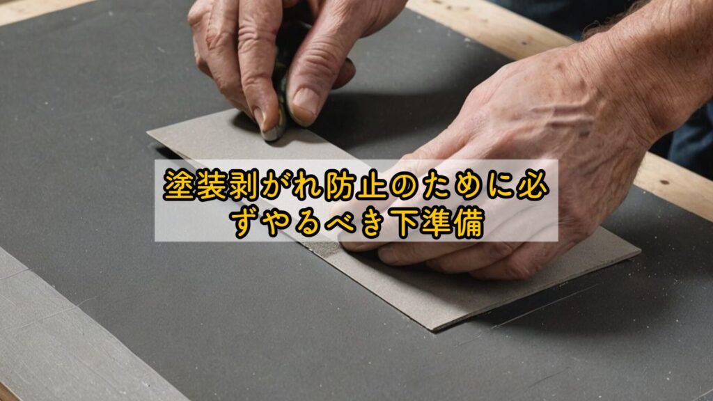 塗装剥がれ防止のために必ずやるべき下準備