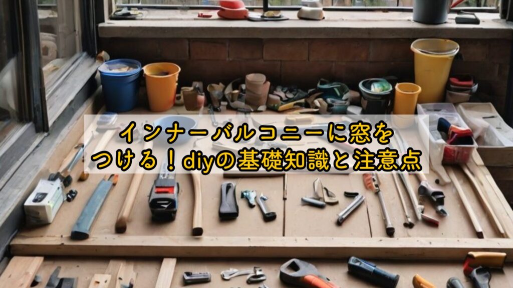 インナーバルコニーに窓をつける!diyの基礎知識と注意点