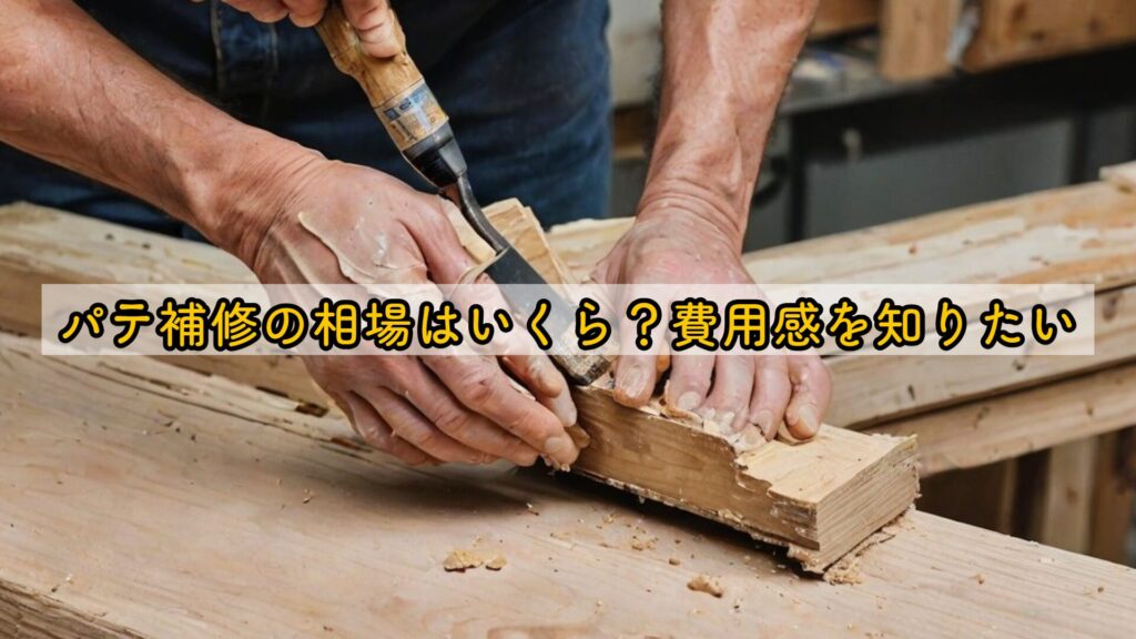 パテ補修の相場はいくら?費用感を知りたい