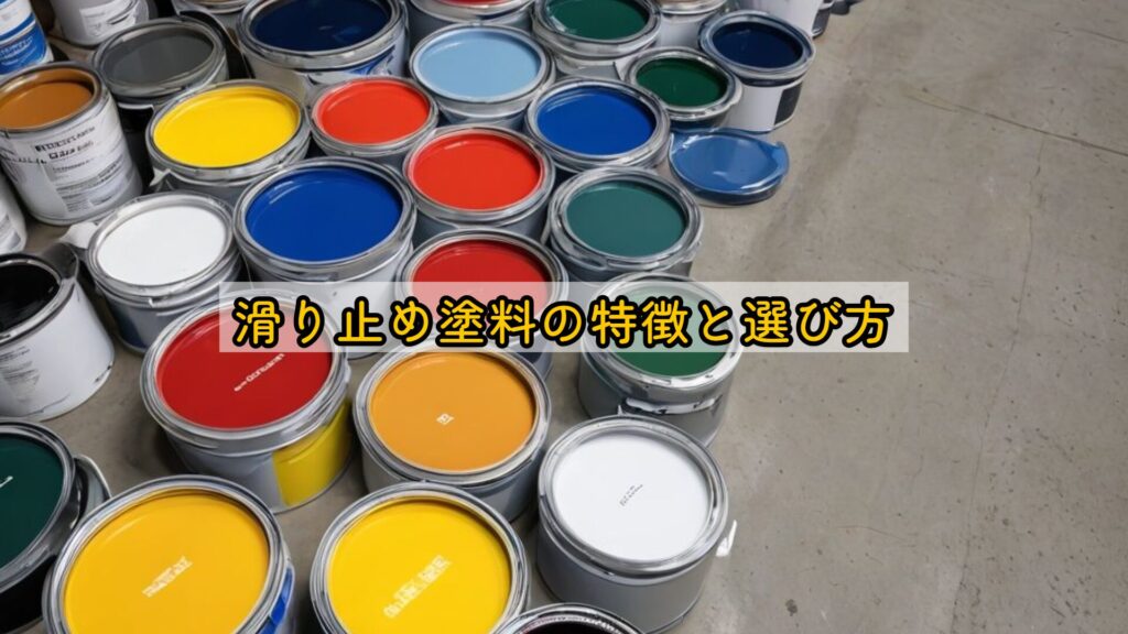 滑り止め塗料の特徴と選び方