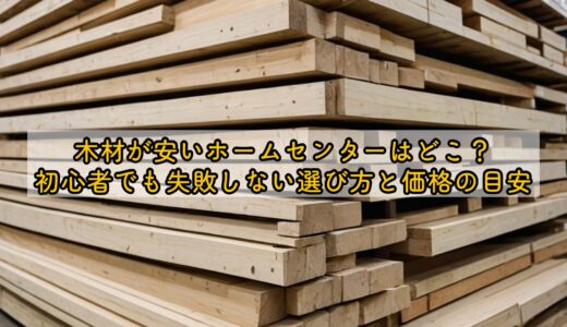 木材が安いホームセンターはどこ？初心者でも失敗しない選び方と価格の目安