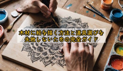 木材に絵を描く方法と道具選びを失敗しないための完全ガイド