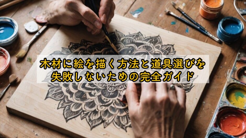 木材に絵を描く方法と道具選びを失敗しないための完全ガイド