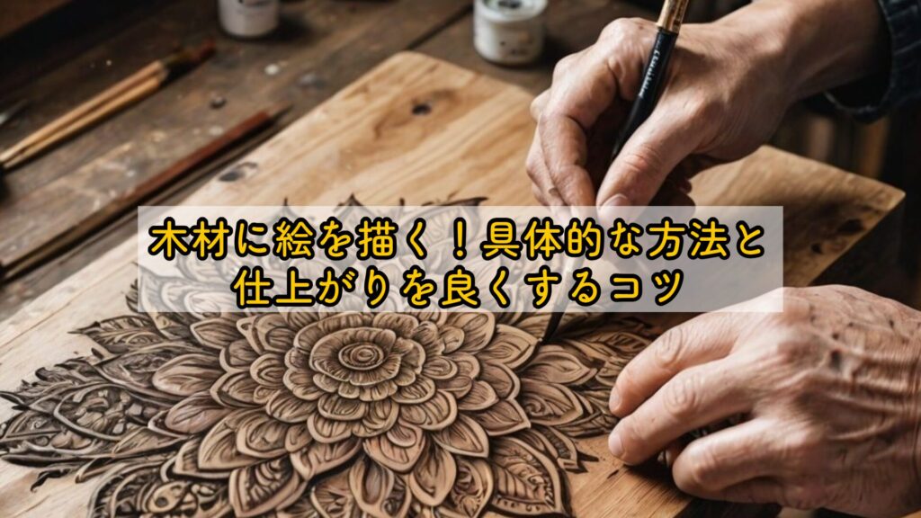 木材に絵を描く!具体的な方法と仕上がりを良くするコツ