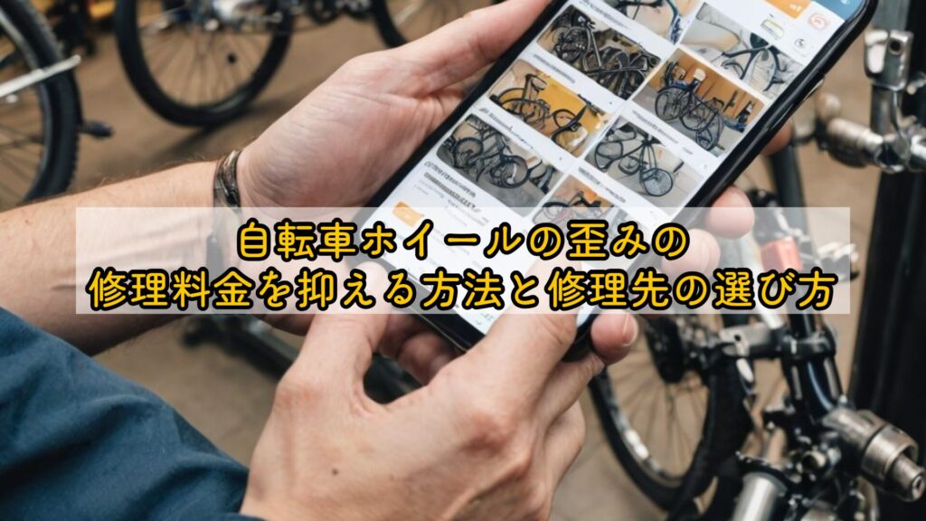 自転車ホイールの歪みの修理料金を抑える方法と修理先の選び方