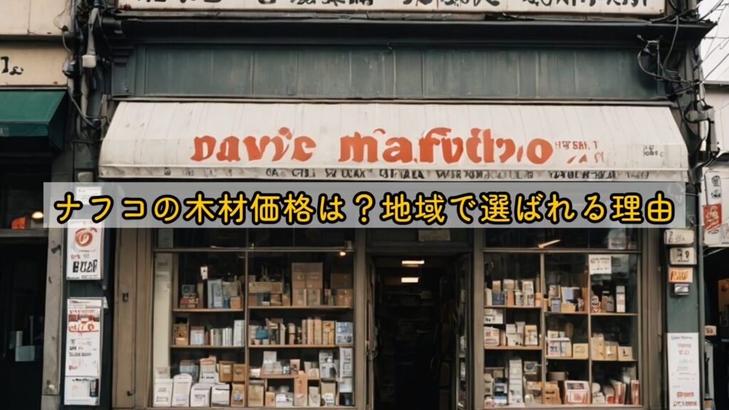 ナフコの木材価格は?地域で選ばれる理由