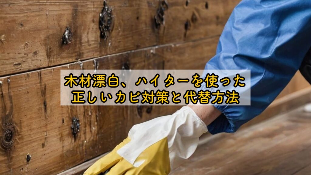 木材漂白、ハイターを使った正しいカビ対策と代替方法
