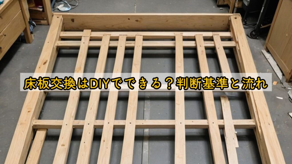 床板交換はDIYでできる?判断基準と流れ
