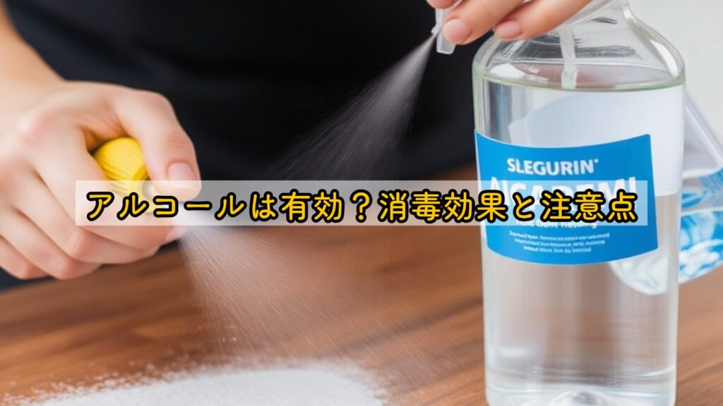 アルコールは有効?消毒効果と注意点