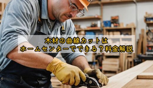 木材の曲線カットはホームセンターでできる？料金解説