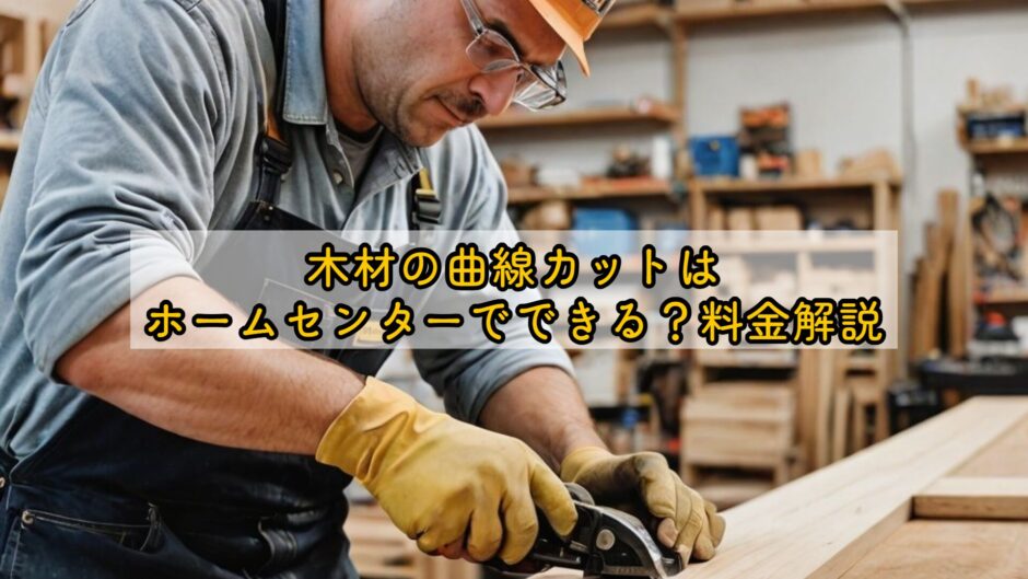 木材の曲線カットはホームセンターでできる？料金解説