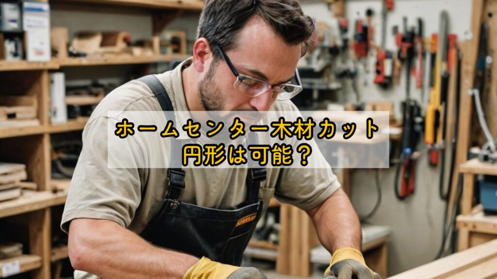 ホームセンター木材カット、円形は可能?