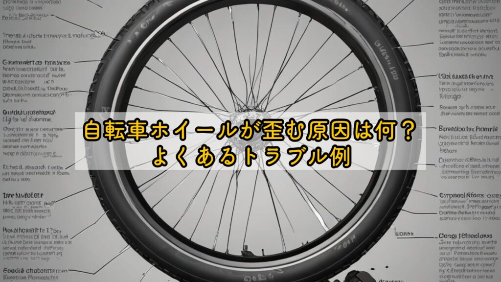 自転車ホイールが歪む原因は何？よくあるトラブル例