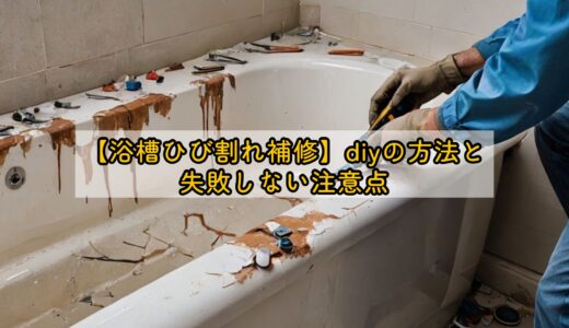【浴槽ひび割れ補修】diyの方法と失敗しない注意点