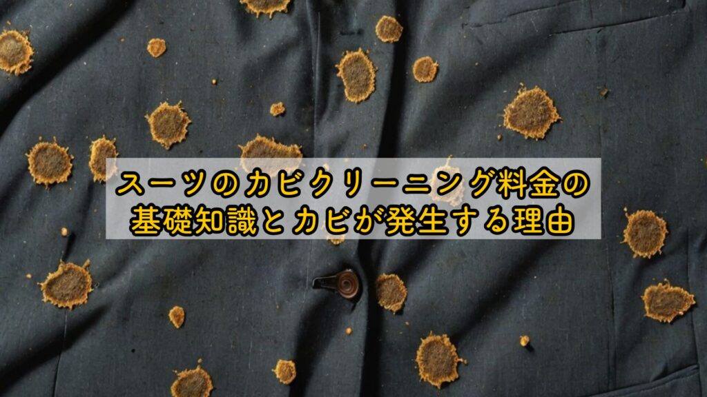スーツのカビクリーニング料金の基礎知識とカビが発生する理由