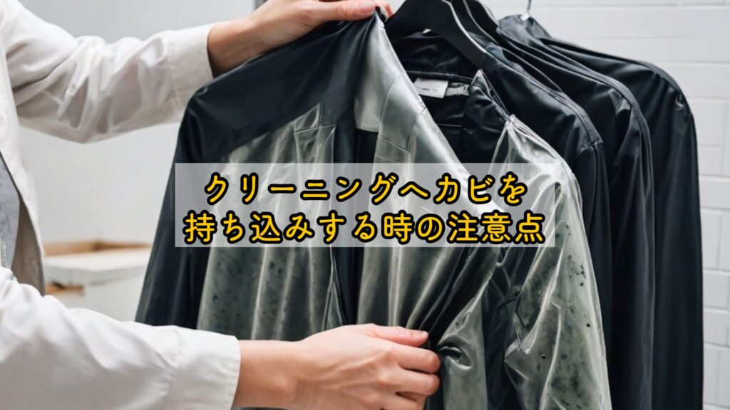 クリーニングへカビを持ち込みする時の注意点