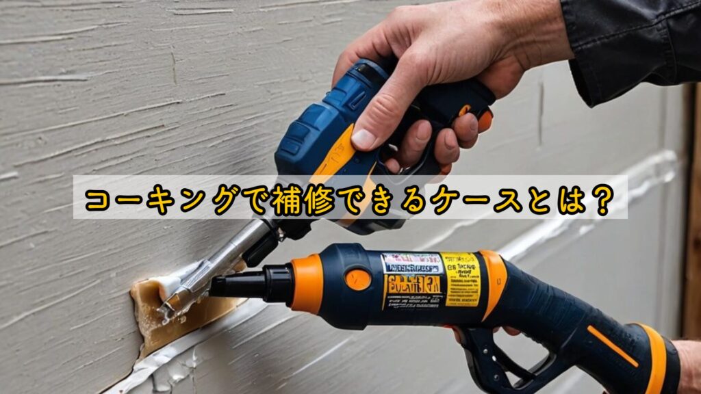 コーキングで補修できるケースとは？
