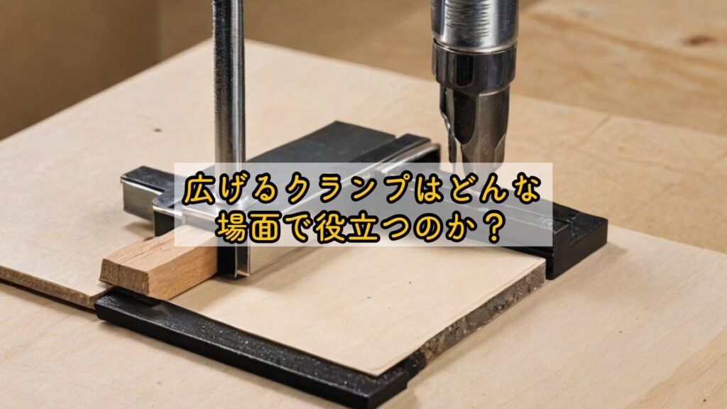 広げるクランプはどんな場面で役立つのか？