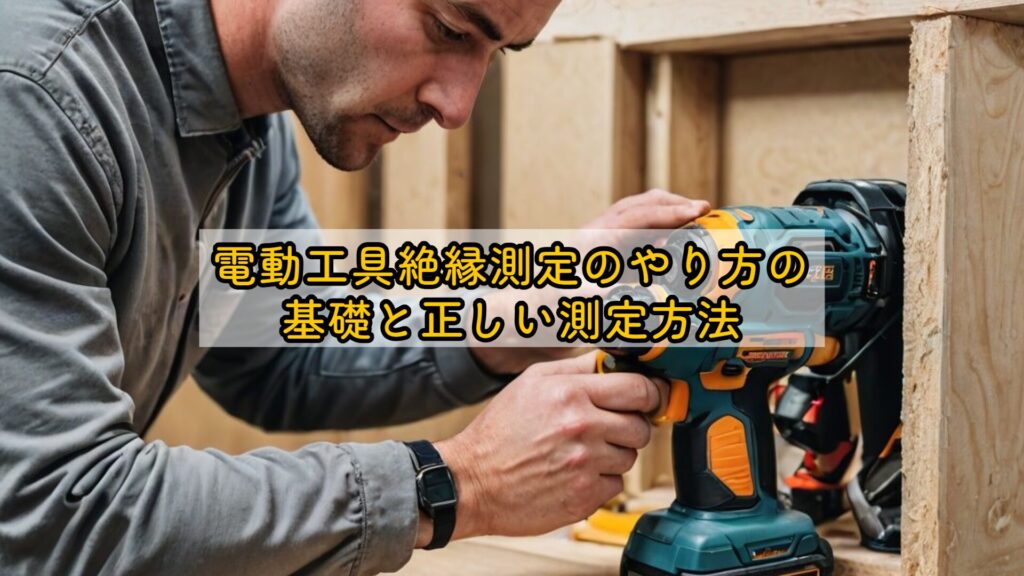 電動工具絶縁測定のやり方の基礎と正しい測定方法