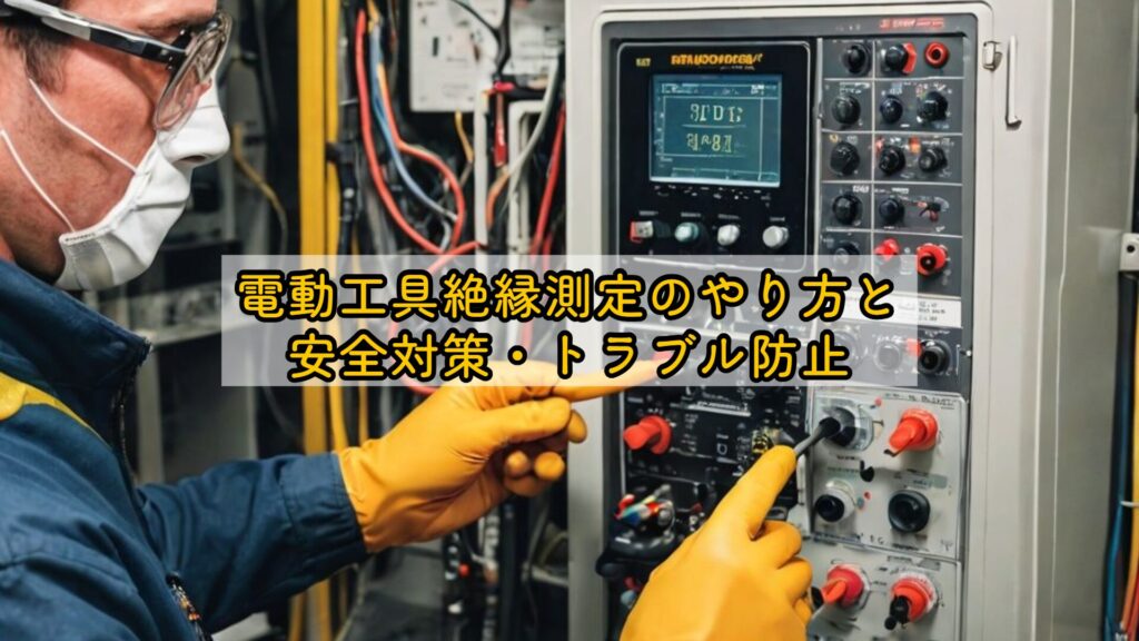 電動工具絶縁測定のやり方と安全対策・トラブル防止