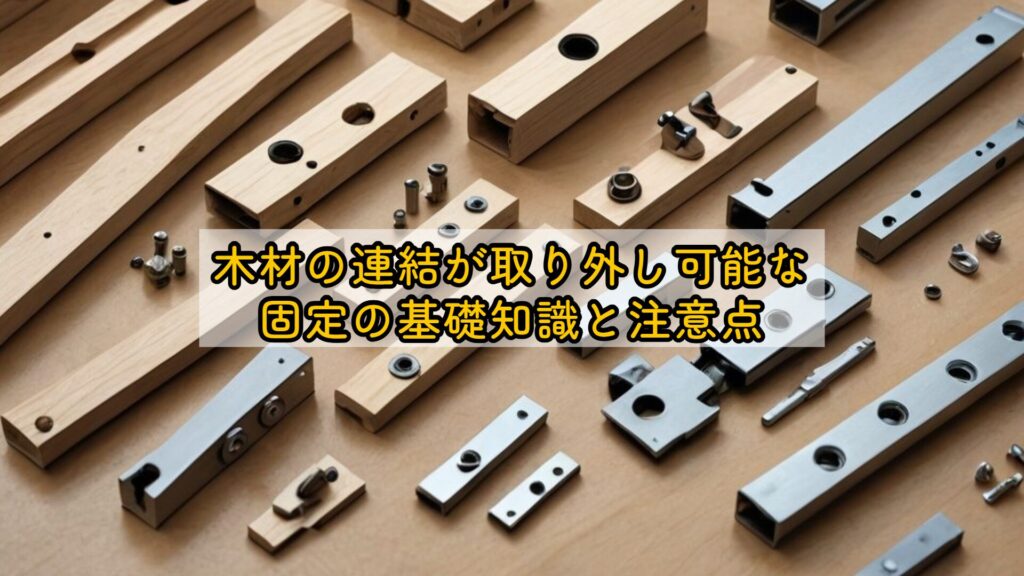 木材の連結が取り外し可能な固定の基礎知識と注意点