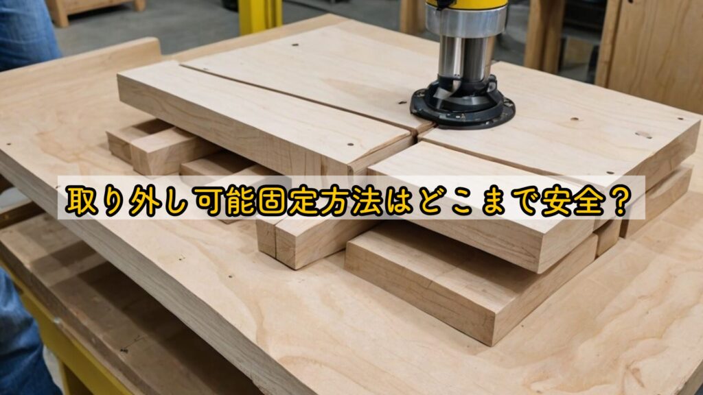 取り外し可能固定方法はどこまで安全?