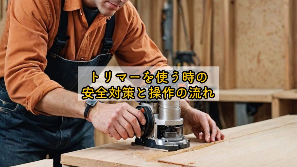 トリマーを使う時の安全対策と操作の流れ